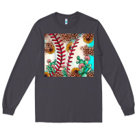 Smoke baseball leopard turquoise cactus sunflower Long Sleeve Tee - JahusDesignShop