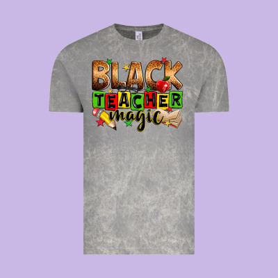 Black Teacher Magic Juneteenth Vintage Tee Designed By Zillion Design Studio