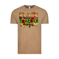 Vintage Coffee Black Teacher magic juneteenth Vintage Tee - Zillion Design Studio