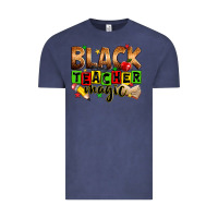 Vintage Denim Black Teacher magic juneteenth Vintage Tee - Zillion Design Studio
