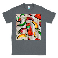 Charcoal Heather mexican chili and pepper seamless pattern Classic Tee - BundleAndBundleShop