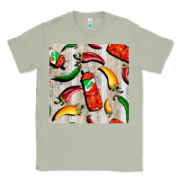Matcha mexican chili and pepper seamless pattern Classic Tee - BundleAndBundleShop