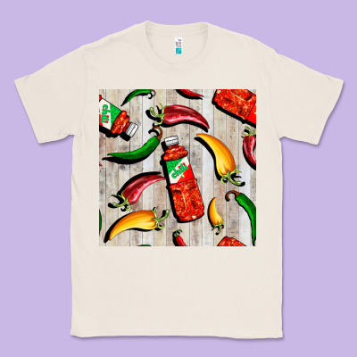 Mexican Chili And Pepper Seamless Pattern Classic Tee Designed By Bundleandbundleshop