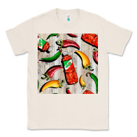 Natural mexican chili and pepper seamless pattern Classic Tee - BundleAndBundleShop