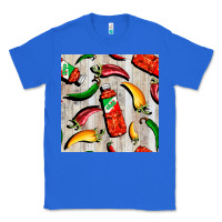 True Royal mexican chili and pepper seamless pattern Classic Tee - BundleAndBundleShop