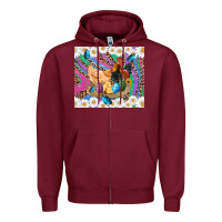 Burgundy easter farm chicken chick rooster daisys butterfly sunflower eggs glit Zipper Hoodie - Artiststas