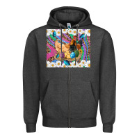 Charcoal Heather easter farm chicken chick rooster daisys butterfly sunflower eggs glit Zipper Hoodie - Artiststas