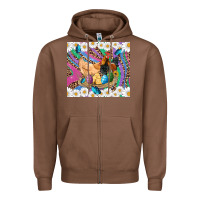 Chestnut easter farm chicken chick rooster daisys butterfly sunflower eggs glit Zipper Hoodie - Artiststas