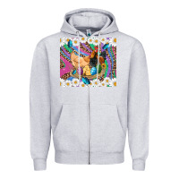 Heather Grey easter farm chicken chick rooster daisys butterfly sunflower eggs glit Zipper Hoodie - Artiststas