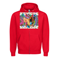 Red easter farm chicken chick rooster daisys butterfly sunflower eggs glit Zipper Hoodie - Artiststas