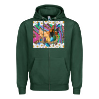 Sports Green easter farm chicken chick rooster daisys butterfly sunflower eggs glit Zipper Hoodie - Artiststas