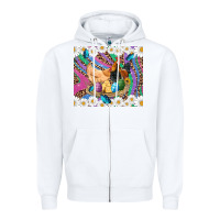 White easter farm chicken chick rooster daisys butterfly sunflower eggs glit Zipper Hoodie - Artiststas