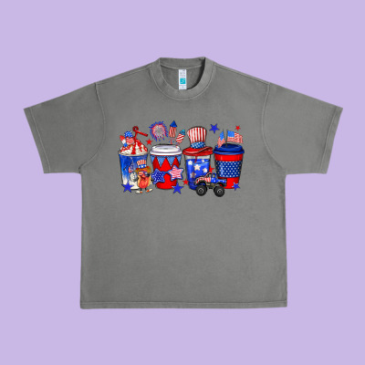 4th Of July Coffee Drinks Urban Heavy Tee Designed By Neo Western
