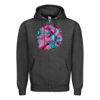 Charcoal Heather v.d gemstone's patches Zipper Hoodie - AdoDesignShop