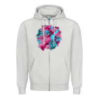 Dove Grey v.d gemstone's patches Zipper Hoodie - AdoDesignShop