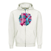 Oatmeal Heather v.d gemstone's patches Zipper Hoodie - AdoDesignShop