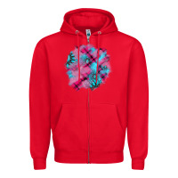 Red v.d gemstone's patches Zipper Hoodie - AdoDesignShop