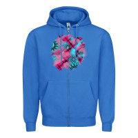 True Royal v.d gemstone's patches Zipper Hoodie - AdoDesignShop