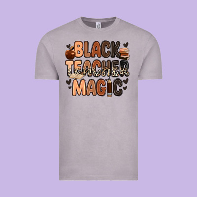 Black Teacher Magic Juneteenth Vintage Tee Designed By Zillion Design Studio