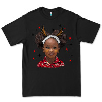Black christmas african girl Premium Tee - BarkalooDesign