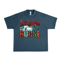 Midnight Navy santa is favorite nurse Urban Heavy Tee - CowhideDigitalArt