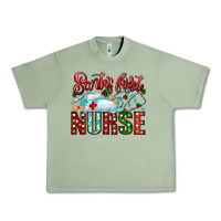 Oil Green santa is favorite nurse Urban Heavy Tee - CowhideDigitalArt