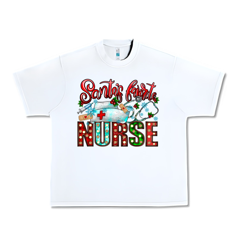 Santa Is Favorite Nurse Urban Heavy Tee by CowhideDigitalArt | Teevron