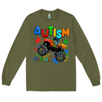 Army Green autism crusher Long Sleeve Tee - AdoDesignShop