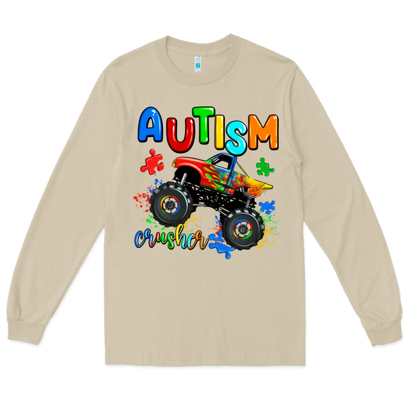 Autism Crusher Long Sleeve Tee by AdoDesignShop | Teevron