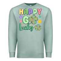 Seafoam happy go lucky Premium Sweatshirt - MaliasSmallBusiness