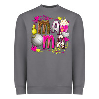 Storm mama volleyball with popcorn Heavyweight Sweatshirt - texasbilliewilder