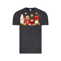 Vintage Black santa fuel coffee cups Vintage Tee - texasbilliewilder