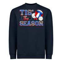 Navy tis' the season volleyball Heavyweight Sweatshirt - Zillion Design Studio