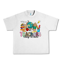Lunar Rock Teachers Change The World Urban Heavy Tee - CowhideDigitalArt