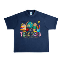 Navy Teachers Change The World Urban Heavy Tee - CowhideDigitalArt