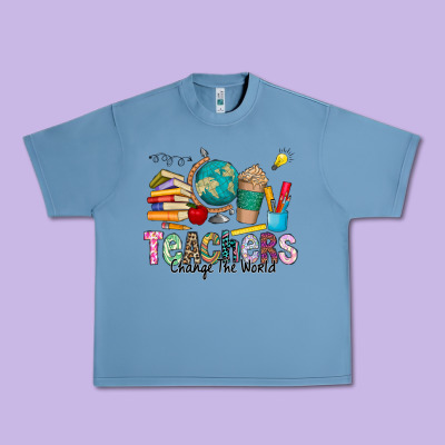 Teachers Change The World Urban Heavy Tee Designed By Cowhidedigitalart