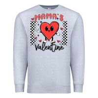 Heather Grey mama's valentine Premium Sweatshirt - MaliasSmallBusiness