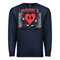Navy mama's valentine Premium Sweatshirt - MaliasSmallBusiness