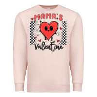 Pale Pink mama's valentine Premium Sweatshirt - MaliasSmallBusiness