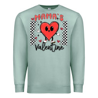 Seafoam mama's valentine Premium Sweatshirt - MaliasSmallBusiness