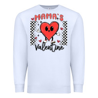 White mama's valentine Premium Sweatshirt - MaliasSmallBusiness