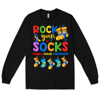 Black rock your  world down syndrome Long Sleeve Tee - Artiststas