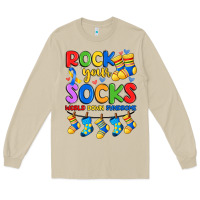Mushroom rock your  world down syndrome Long Sleeve Tee - Artiststas