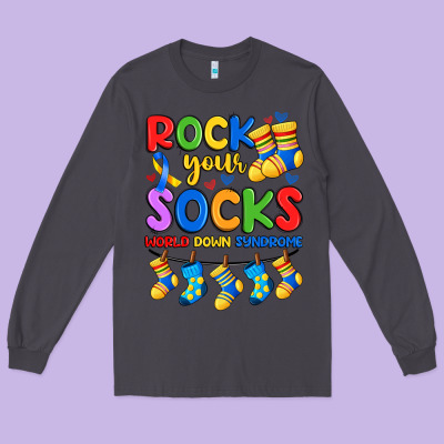 Rock Your  World Down Syndrome Long Sleeve Tee Designed By Artiststas