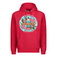 Cardinal teacher floral pencil round earring Premium Hoodie - BundleAndBundleShop
