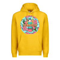 Lemon teacher floral pencil round earring Premium Hoodie - BundleAndBundleShop