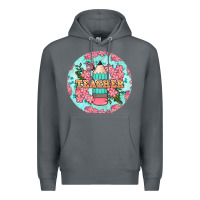 Rock teacher floral pencil round earring Premium Hoodie - BundleAndBundleShop