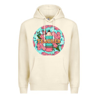 Sandshell teacher floral pencil round earring Premium Hoodie - BundleAndBundleShop