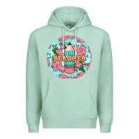Seafoam teacher floral pencil round earring Premium Hoodie - BundleAndBundleShop