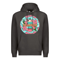 Smoke teacher floral pencil round earring Premium Hoodie - BundleAndBundleShop